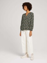 Gemusterte Henleybluse - Frauen - green small floral design Gemusterte Henleybluse - Frauen - green small floral design - 3 - TOM TAILOR
