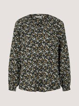 Gemusterte Henleybluse - Frauen - green small floral design Gemusterte Henleybluse - Frauen - green small floral design - 7 - TOM TAILOR
