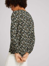 Gemusterte Henleybluse - Frauen - green small floral design Gemusterte Henleybluse - Frauen - green small floral design - 9 - TOM TAILOR