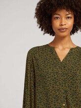 Patterned Henley blouse - Women - green shades floral design Patterned Henley blouse - Women - green shades floral design - 9 - TOM TAILOR