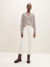 Gemusterte Henleybluse - Frauen - beige small dot design Gemusterte Henleybluse - Frauen - beige small dot design - 5 - TOM TAILOR
