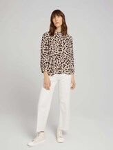 Stehkragen Bluse mit LENZING™ ECOVERO™ - Frauen - beige large dot design Stehkragen Bluse mit LENZING™ ECOVERO™ - Frauen - beige large dot design - 3 - TOM TAILOR