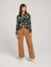 Gemusterte Bluse mit recyceltem Polyester - Frauen - green large floral design Gemusterte Bluse mit recyceltem Polyester - Frauen - green large floral design - 3 - TOM TAILOR