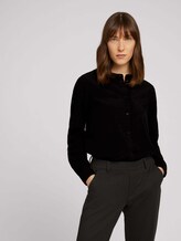 Rüschen Bluse mit Lyocell - Frauen - deep black Rüschen Bluse mit Lyocell - Frauen - deep black - 5 - TOM TAILOR