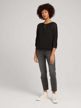Loose Fit Chiffon Bluse - Frauen - deep black Loose Fit Chiffon Bluse - Frauen - deep black - 3 - TOM TAILOR