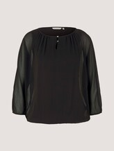 Loose Fit Chiffon Bluse - Frauen - deep black Loose Fit Chiffon Bluse - Frauen - deep black - 7 - TOM TAILOR
