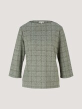 Sweatshirt mit Karomuster - Frauen - green jacquard check Sweatshirt mit Karomuster - Frauen - green jacquard check - 7 - TOM TAILOR