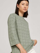 Sweatshirt mit Karomuster - Frauen - green jacquard check Sweatshirt mit Karomuster - Frauen - green jacquard check - 9 - TOM TAILOR