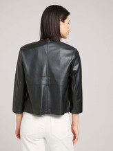 Kunstleder Blazer - Frauen - deep black Kunstleder Blazer - Frauen - deep black - 2 - TOM TAILOR