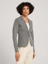 Melierter Blazer - Frauen - black white structure Melierter Blazer - Frauen - black white structure - 1 - TOM TAILOR