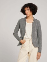 Melierter Blazer - Frauen - black white structure Melierter Blazer - Frauen - black white structure - 5 - TOM TAILOR