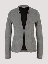 Melierter Blazer - Frauen - black white structure Melierter Blazer - Frauen - black white structure - 7 - TOM TAILOR