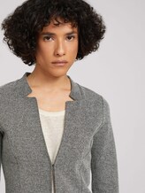 Melierter Blazer - Frauen - black white structure Melierter Blazer - Frauen - black white structure - 9 - TOM TAILOR