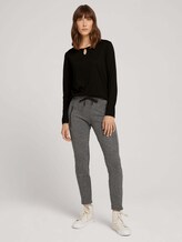 Langarmshirt mit Knotendetail - Frauen - deep black Langarmshirt mit Knotendetail - Frauen - deep black - 3 - TOM TAILOR