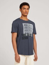 T-Shirt mit Print - Männer - Blueish Grey T-Shirt mit Print - Männer - Blueish Grey - 1 - TOM TAILOR Denim