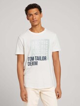 T-Shirt mit Print - Männer - Soft Light Beige T-Shirt mit Print - Männer - Soft Light Beige - 1 - TOM TAILOR Denim