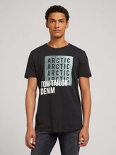T-Shirt mit Print - Männer - Black T-Shirt mit Print - Männer - Black - 1 - TOM TAILOR Denim