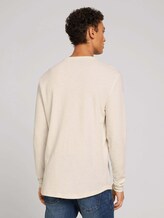 Langarmshirt mit Henleykragen - Männer - Soft Light Beige Langarmshirt mit Henleykragen - Männer - Soft Light Beige - 2 - TOM TAILOR Denim