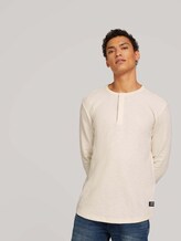 Langarmshirt mit Henleykragen - Männer - Soft Light Beige Langarmshirt mit Henleykragen - Männer - Soft Light Beige - 5 - TOM TAILOR Denim