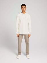 strukturierter Hoodie - Männer - Soft Light Beige strukturierter Hoodie - Männer - Soft Light Beige - 3 - TOM TAILOR Denim