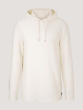 strukturierter Hoodie - Männer - Soft Light Beige strukturierter Hoodie - Männer - Soft Light Beige - 7 - TOM TAILOR Denim