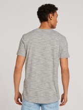 T-Shirt mit Logo-Print aus nachhaltiger Baumwolle - Männer - creme black space dye T-Shirt mit Logo-Print aus nachhaltiger Baumwolle - Männer - creme black space dye - 2 - TOM TAILOR Denim