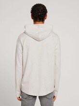 Hoodie mit Kapuze aus nachhaltiger Baumwolle - Männer - offwhite herringbone structure Hoodie mit Kapuze aus nachhaltiger Baumwolle - Männer - offwhite herringbone structure - 2 - TOM TAILOR Denim