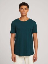 T-Shirt mit Schriftzug aus nachhaltiger Baumwolle - Männer - Deep Green Lake T-Shirt mit Schriftzug aus nachhaltiger Baumwolle - Männer - Deep Green Lake - 1 - TOM TAILOR Denim