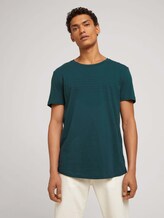 T-Shirt mit Schriftzug aus nachhaltiger Baumwolle - Männer - Deep Green Lake T-Shirt mit Schriftzug aus nachhaltiger Baumwolle - Männer - Deep Green Lake - 5 - TOM TAILOR Denim