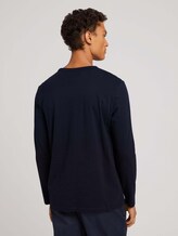 Print Langarmshirt mit nachhaltiger Baumwolle - Männer - Sky Captain Blue Print Langarmshirt mit nachhaltiger Baumwolle - Männer - Sky Captain Blue - 2 - TOM TAILOR Denim