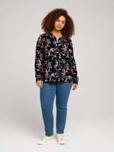Plus - Bluse aus fließender Viskose - Frauen - abstract flower pattern Plus - Bluse aus fließender Viskose - Frauen - abstract flower pattern - 3 - My True Me