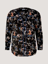 Plus - Bluse aus fließender Viskose - Frauen - abstract flower pattern Plus - Bluse aus fließender Viskose - Frauen - abstract flower pattern - 7 - My True Me