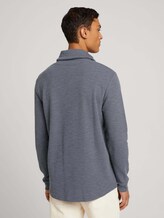 strukturierter Hoodie - Männer - blueish grey melange strukturierter Hoodie - Männer - blueish grey melange - 2 - TOM TAILOR Denim