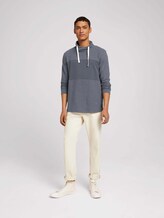 strukturierter Hoodie - Männer - blueish grey melange strukturierter Hoodie - Männer - blueish grey melange - 3 - TOM TAILOR Denim