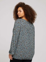 Plus - Gemusterte Ballonbluse - Frauen - mint floe design Plus - Gemusterte Ballonbluse - Frauen - mint floe design - 2 - My True Me
