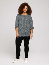 Plus - Gemusterte Ballonbluse - Frauen - mint floe design Plus - Gemusterte Ballonbluse - Frauen - mint floe design - 3 - My True Me