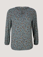 Plus - Gemusterte Ballonbluse - Frauen - mint floe design Plus - Gemusterte Ballonbluse - Frauen - mint floe design - 7 - My True Me