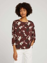 Bluse mit Fledermausärmeln - Frauen - organic abstract print Bluse mit Fledermausärmeln - Frauen - organic abstract print - 1 - Mine to five