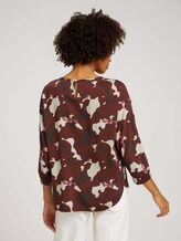 Bluse mit Fledermausärmeln - Frauen - organic abstract print Bluse mit Fledermausärmeln - Frauen - organic abstract print - 2 - Mine to five