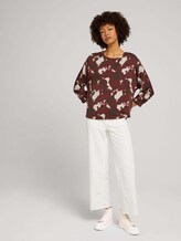 Bluse mit Fledermausärmeln - Frauen - organic abstract print Bluse mit Fledermausärmeln - Frauen - organic abstract print - 3 - Mine to five