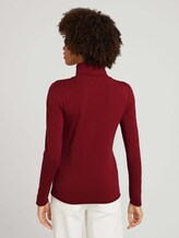 Rollkragenshirt mit Modal - Frauen - burned cordovan red Rollkragenshirt mit Modal - Frauen - burned cordovan red - 2 - Mine to five