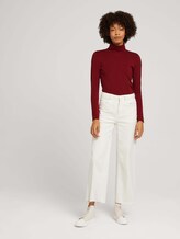 Rollkragenshirt mit Modal - Frauen - burned cordovan red Rollkragenshirt mit Modal - Frauen - burned cordovan red - 3 - Mine to five