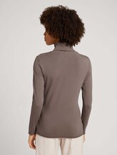 Rollkragenshirt mit Modal - Frauen - rusty brown Rollkragenshirt mit Modal - Frauen - rusty brown - 2 - Mine to five