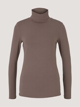 Rollkragenshirt mit Modal - Frauen - rusty brown Rollkragenshirt mit Modal - Frauen - rusty brown - 7 - Mine to five
