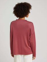 Pullover aus Jersey - Frauen - rouge red Pullover aus Jersey - Frauen - rouge red - 2 - Mine to five