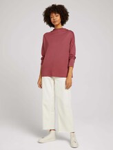 Pullover aus Jersey - Frauen - rouge red Pullover aus Jersey - Frauen - rouge red - 3 - Mine to five