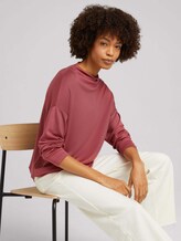 Pullover aus Jersey - Frauen - rouge red Pullover aus Jersey - Frauen - rouge red - 5 - Mine to five