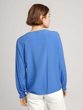 Bluse mit LENZING™ ECOVERO™ - Frauen - sicilian blue Bluse mit LENZING™ ECOVERO™ - Frauen - sicilian blue - 2 - TOM TAILOR Denim
