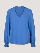 Bluse mit LENZING™ ECOVERO™ - Frauen - sicilian blue Bluse mit LENZING™ ECOVERO™ - Frauen - sicilian blue - 7 - TOM TAILOR Denim