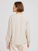 Blouse with LENZING™ ECOVERO™ - Women - cold beige Blouse with LENZING™ ECOVERO™ - Women - cold beige - 2 - TOM TAILOR Denim